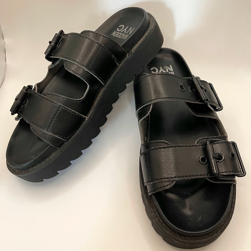 Madden NYC Platform Sandals Sz 6